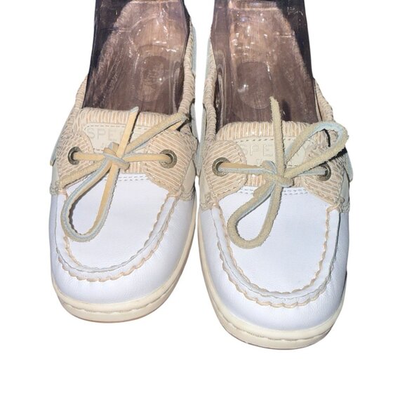 SPERRY Top Sider Women's Boat Shoes Angelfish Tan Leather Size 6 - Picture 4 of 8